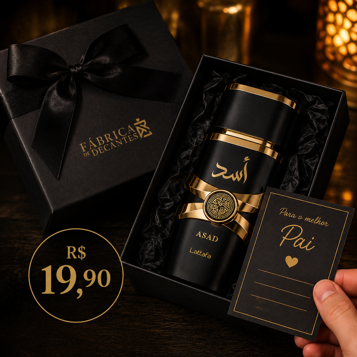Embalagem de Presente Premium + Cartão Personalizado