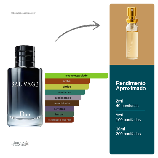 (Decant) Sauvage Dior Masculino EAU de Toilette